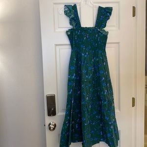 Hill House Ellie Dress in Green Space Floral